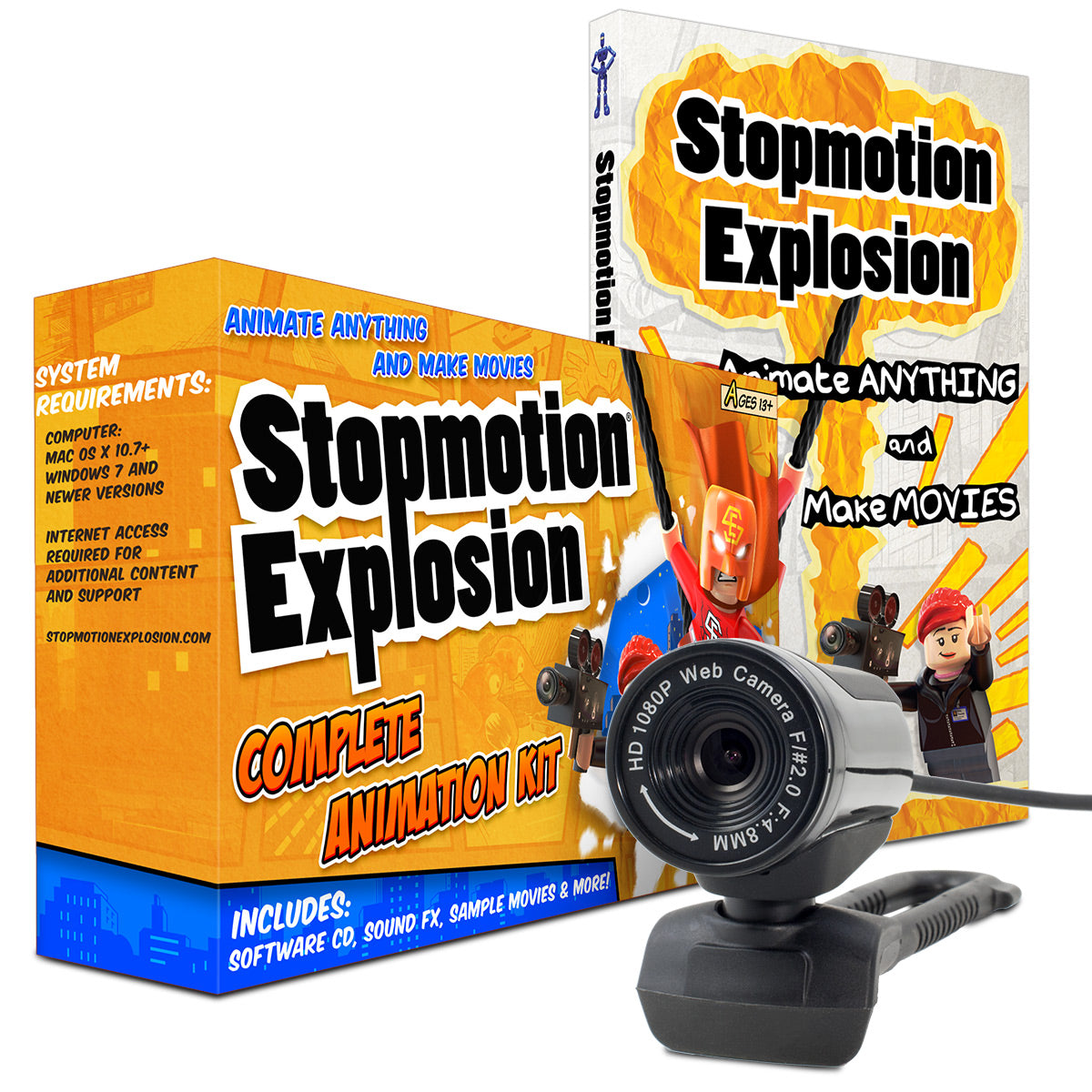 Stopmotion Explosion: Stop Motion Animation Kit hotsell W/ Full HD 1080P Camera