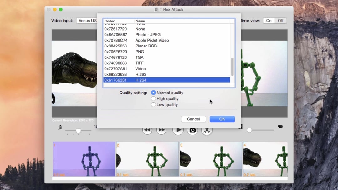 Animating with Stopmotion Explosion Animator for OS X